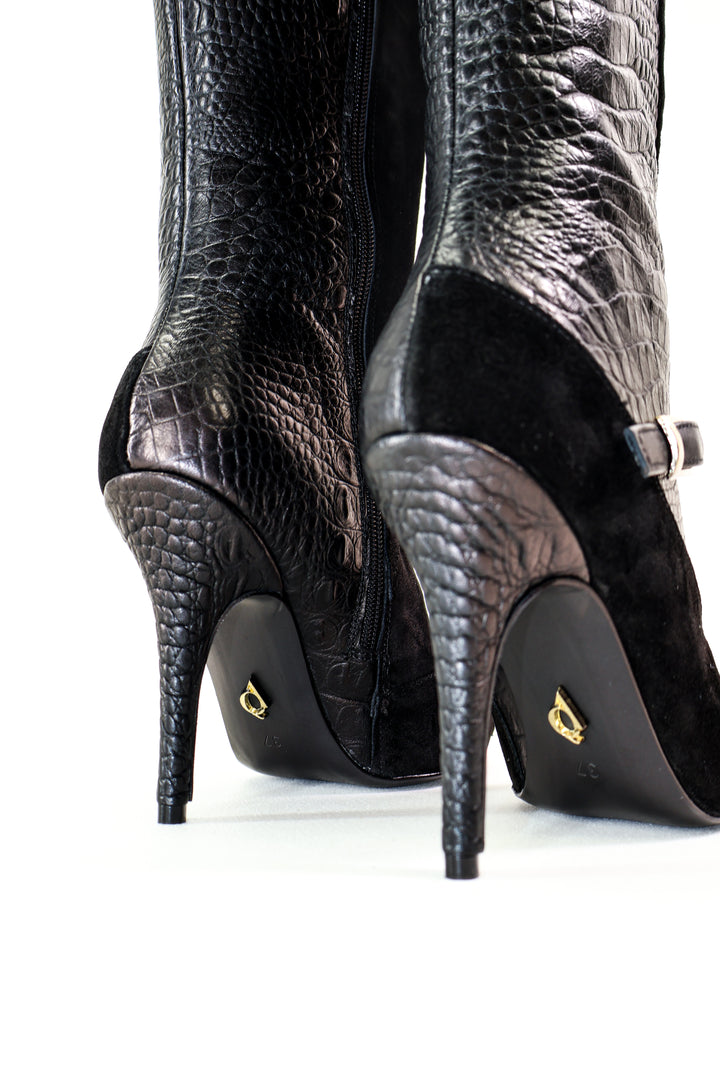 Qafarrin CRAVEN – Atelier-Crafted Noir Couture Çizme