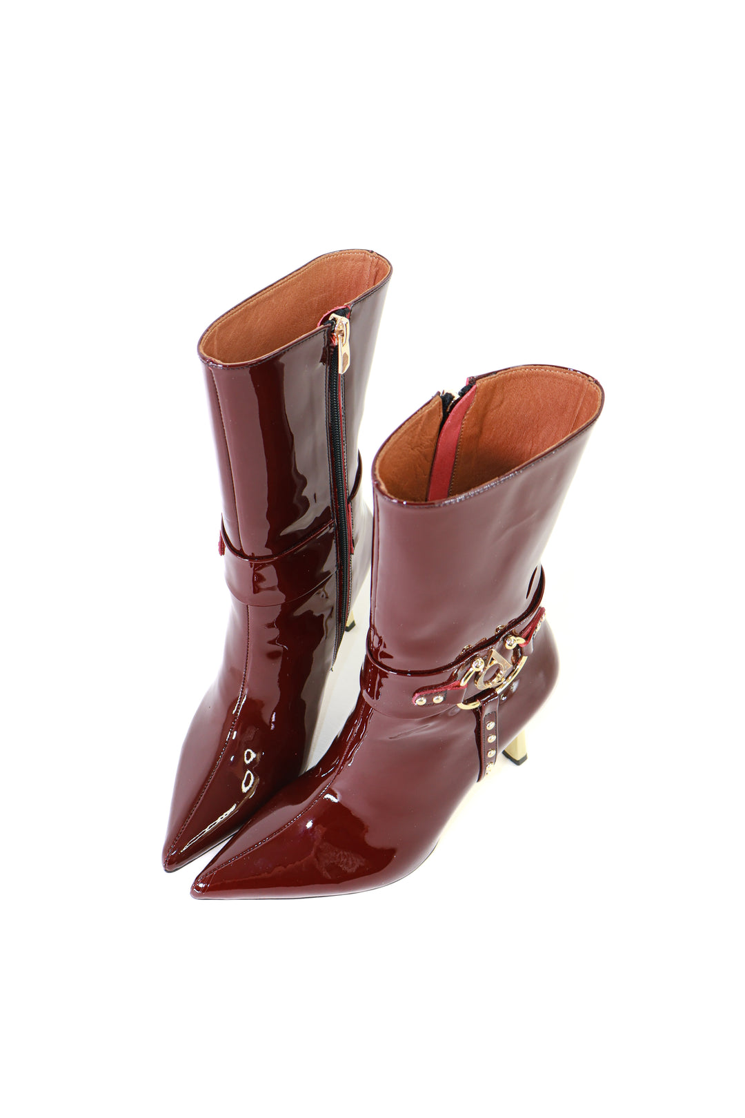 Qafarrin MERINÈ – Hakiki Dana Derisi Bordo Diz Altı Çizme