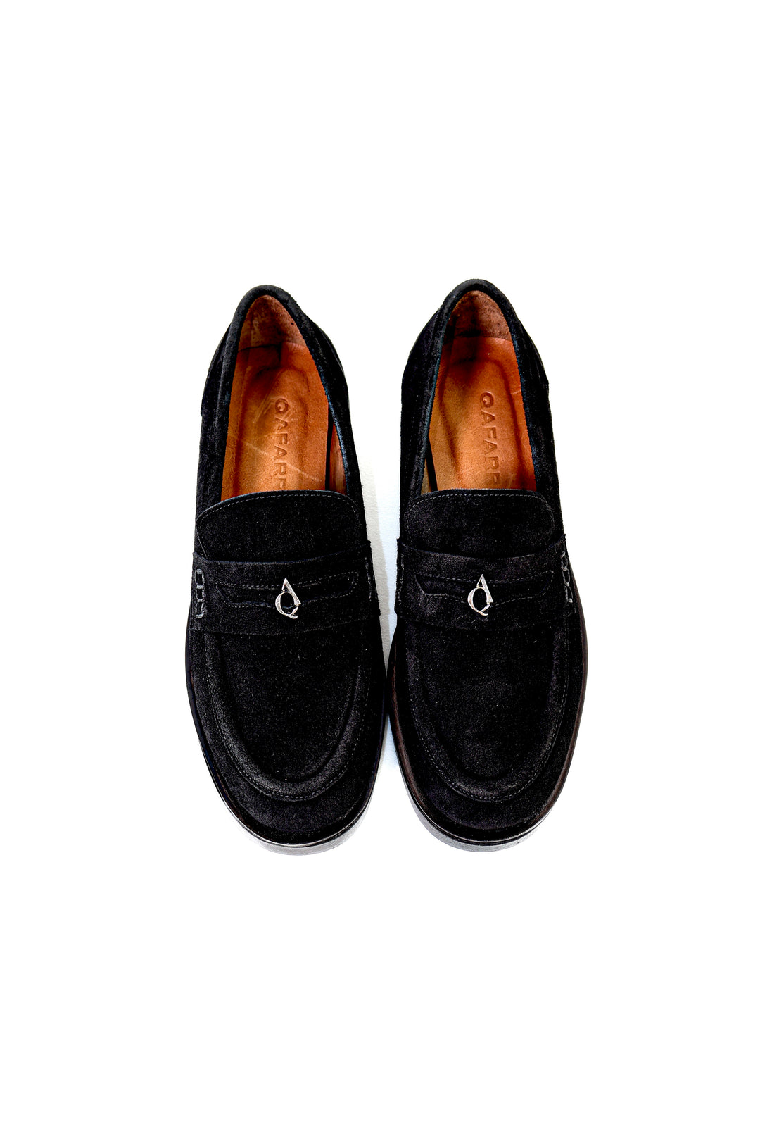 Qafarrin DORVÉ – Siyah Süet Hakiki Dana Deri Atelier-Crafted Prime Loafer