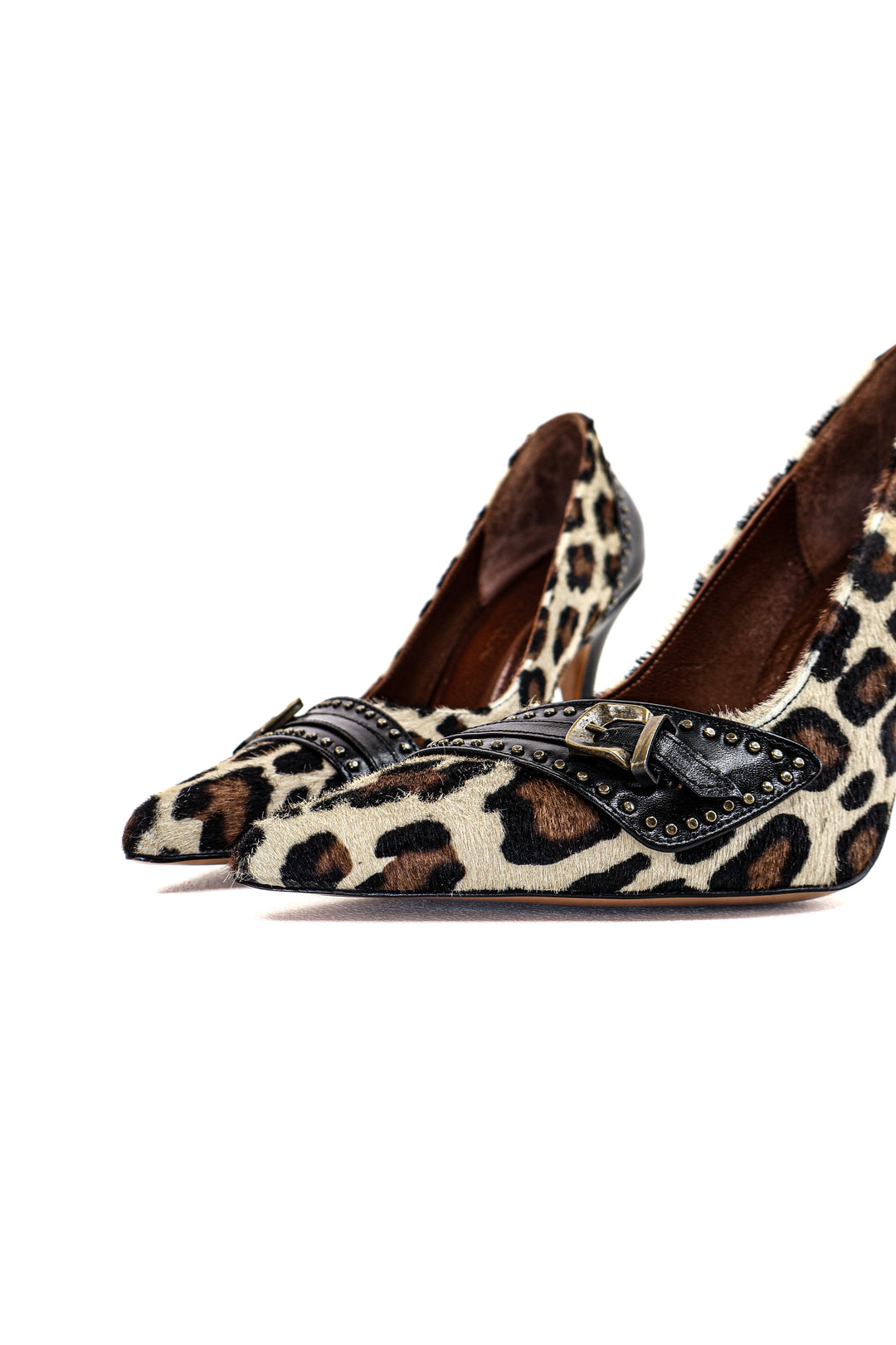 QAFARRIN DRAX – Leopar Desenli Stiletto Ayakkabı