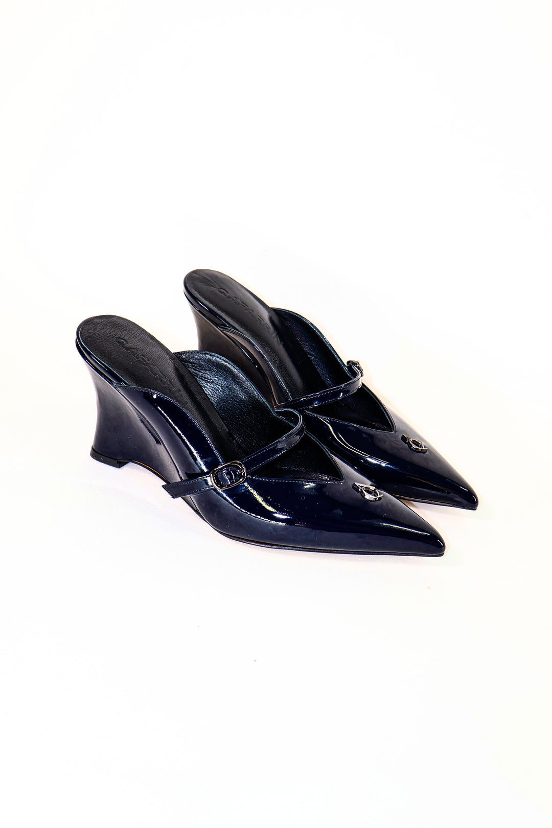 QAFARRIN COLETTE – Bleu Nuit Rugan Prime Cut Hakiki Dana Deri Mule