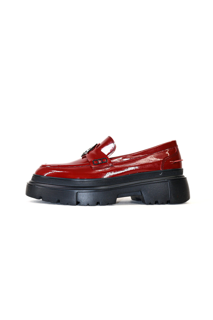 Qafarrin RAVEL – Rouge Prime-Cut Hakiki Dana Deri Loafer