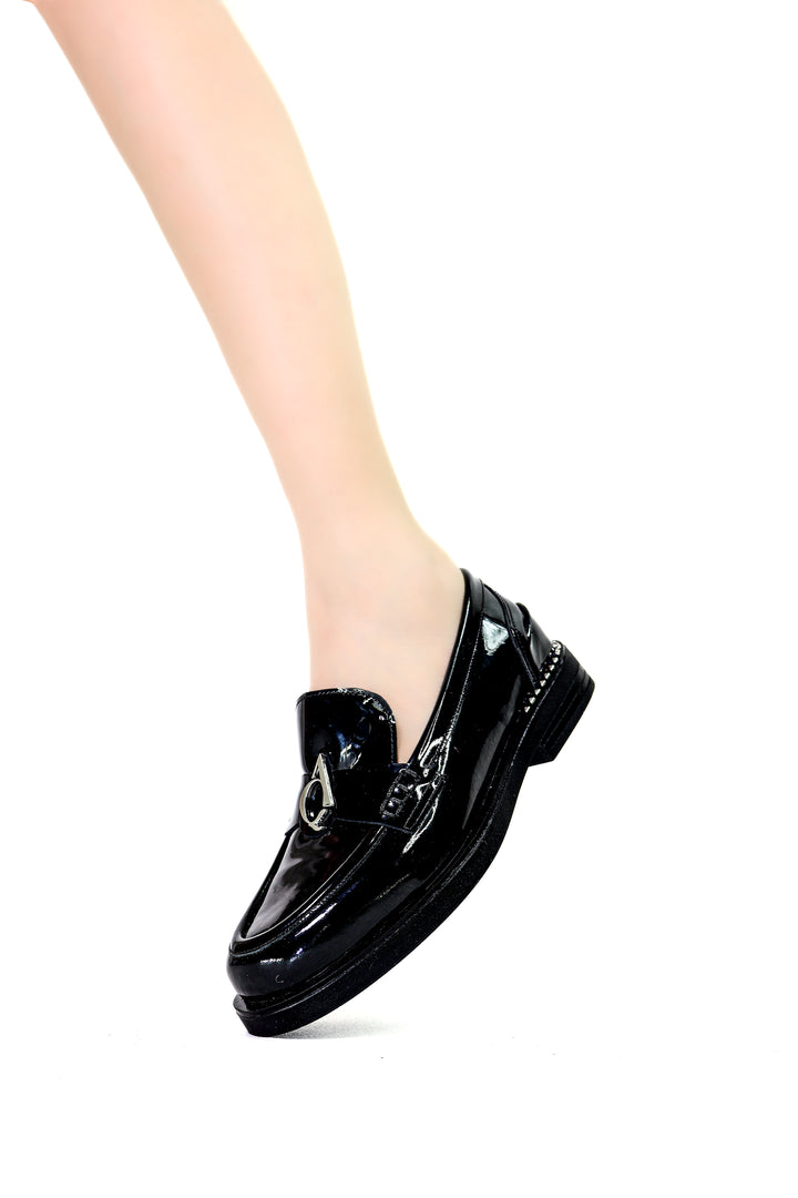 Qafarrin VORLAN – Siyah Rugan Hakiki Dana Deri Prime Loafer