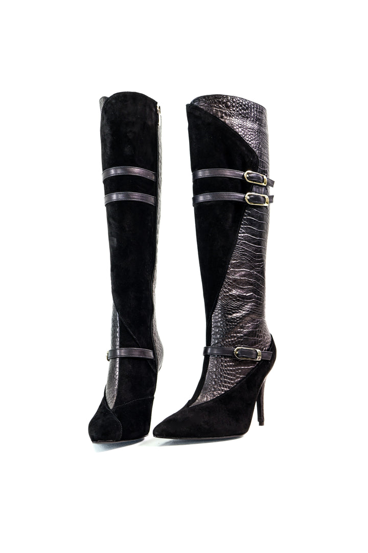 Qafarrin CRAVEN – Atelier-Crafted Noir Couture Çizme