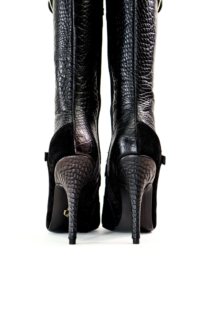 Qafarrin CRAVEN – Atelier-Crafted Noir Couture Çizme