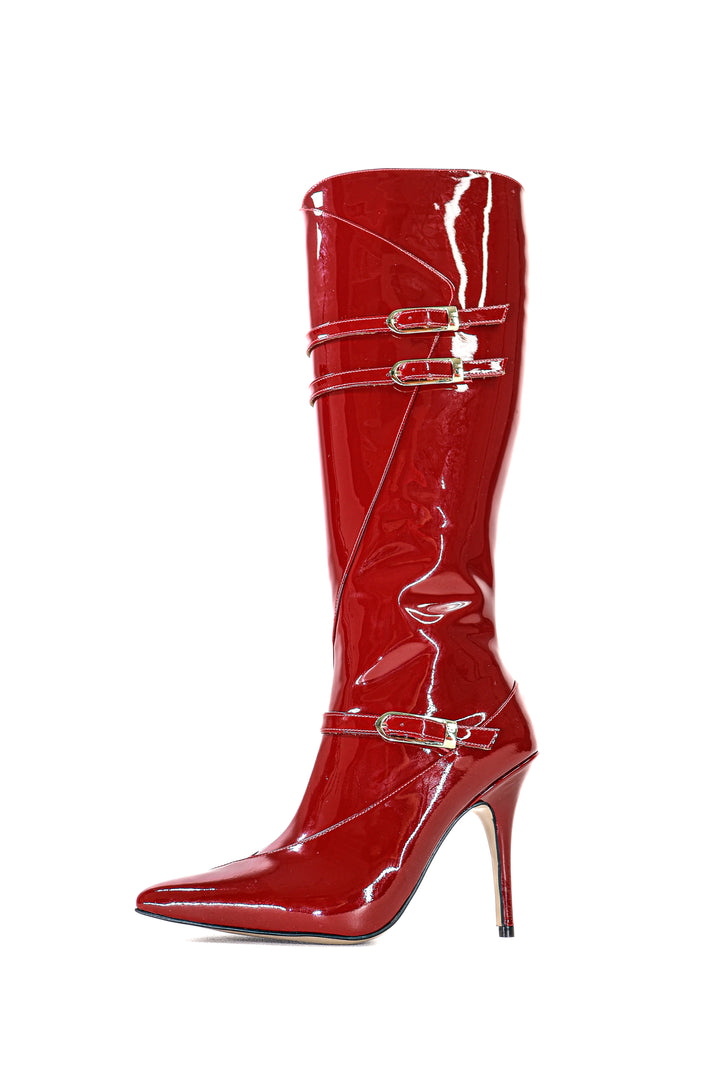 Qafarrin CRAVEN – Atelier-Crafted Rouge Dana Deri Couture Çizme