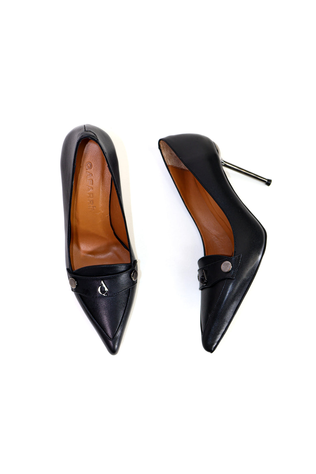 QAFARRIN MUSE – Hakiki Dana Deri Loafer Detaylı Stiletto