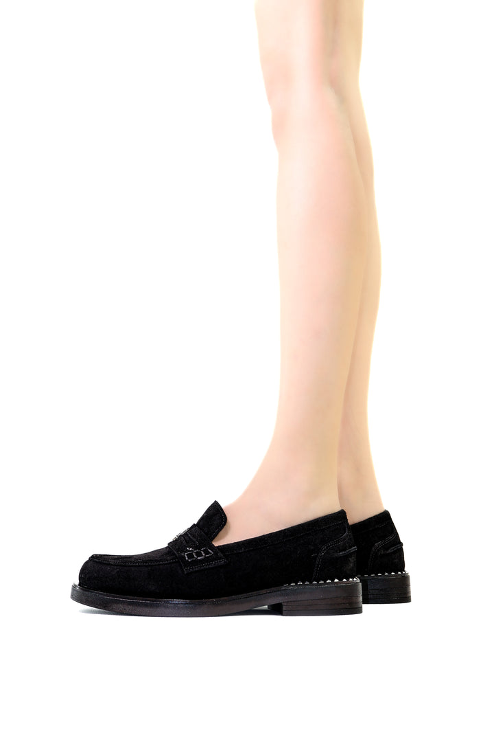 Qafarrin DORVÉ – Siyah Süet Hakiki Dana Deri Atelier-Crafted Prime Loafer