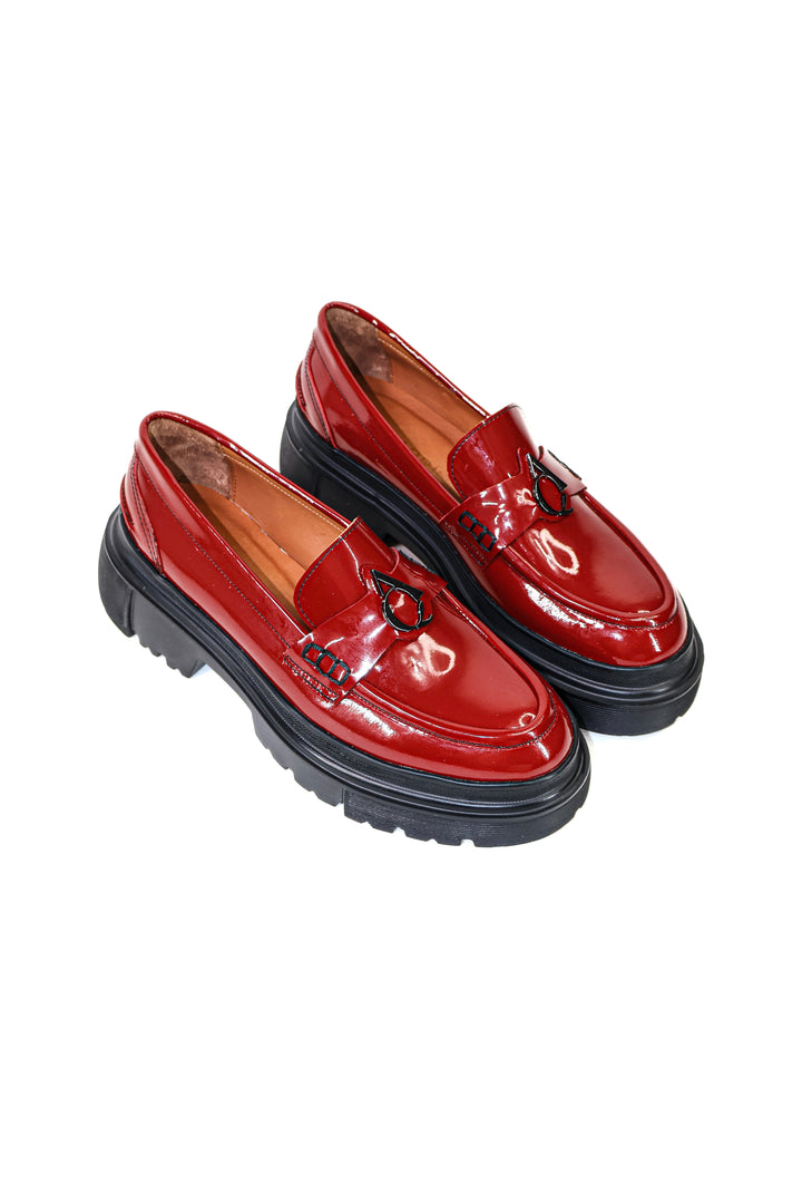 Qafarrin RAVEL – Rouge Prime-Cut Hakiki Dana Deri Loafer
