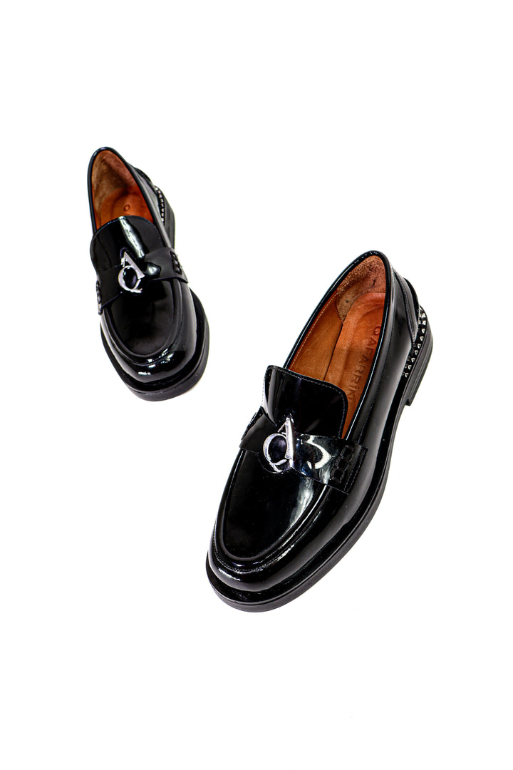 Qafarrin VORLAN – Siyah Rugan Hakiki Dana Deri Prime Loafer