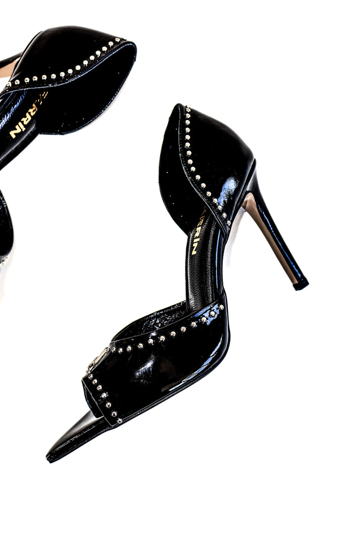 QAFARRIN VALENCYA – Noir Black Rugan D’Orsay Stiletto