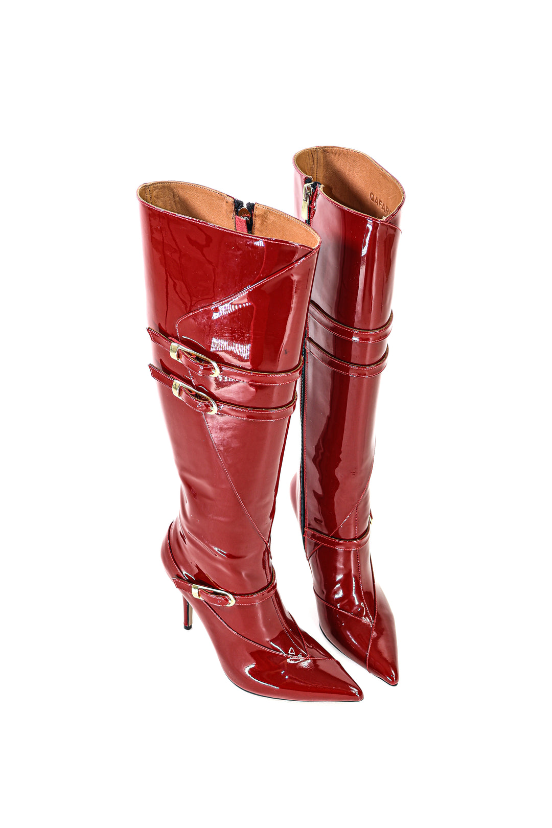 Qafarrin CRAVEN – Atelier-Crafted Rouge Dana Deri Couture Çizme