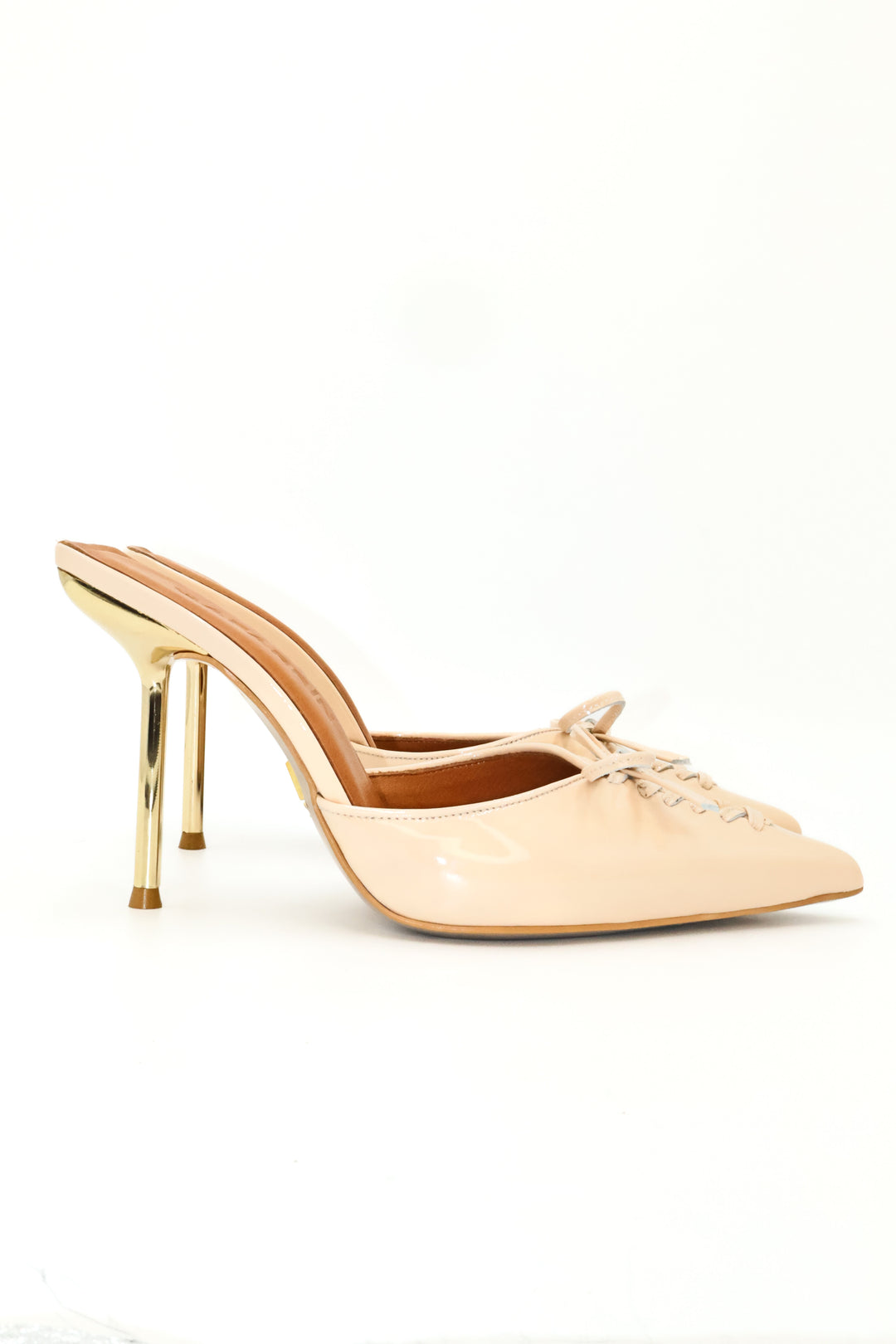 Qafarrin VIOLA NUDE – Ten Rengi Rugan Hakiki Dana Deri Mule Stiletto