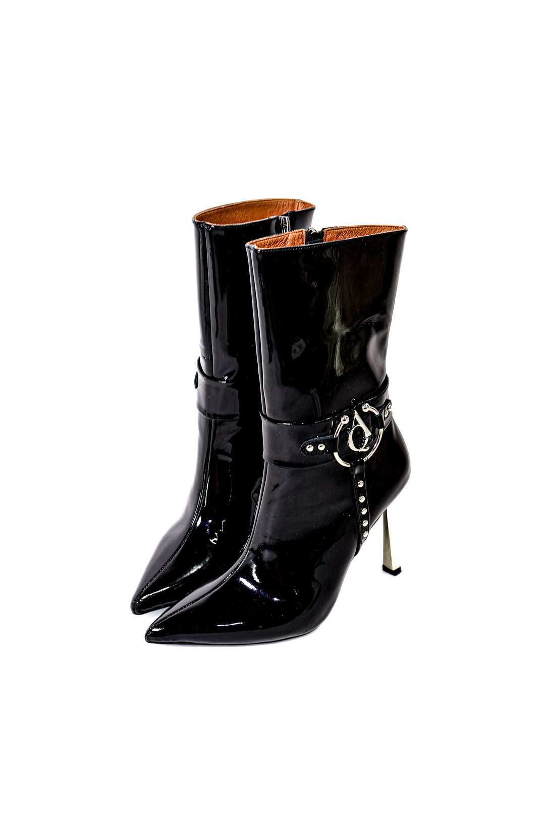 Qafarrin  MERINÈ NOIR – Hakiki Dana Derisi Siyah Rugan Couture Boot