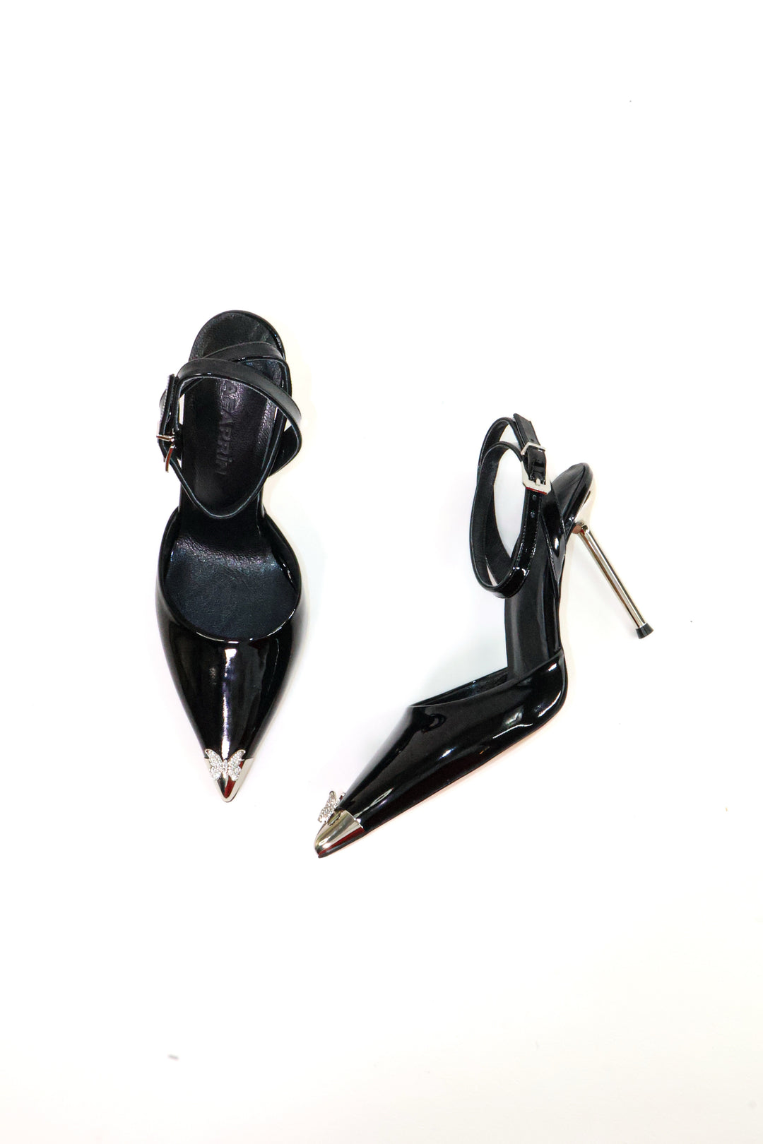 QAFARRIN VENOM – Rugan Prime Cut Hakiki Dana Derisi Ankle Strap Stiletto