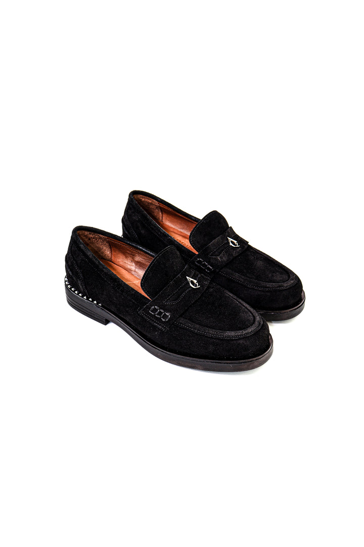 Qafarrin DORVÉ – Siyah Süet Hakiki Dana Deri Atelier-Crafted Prime Loafer