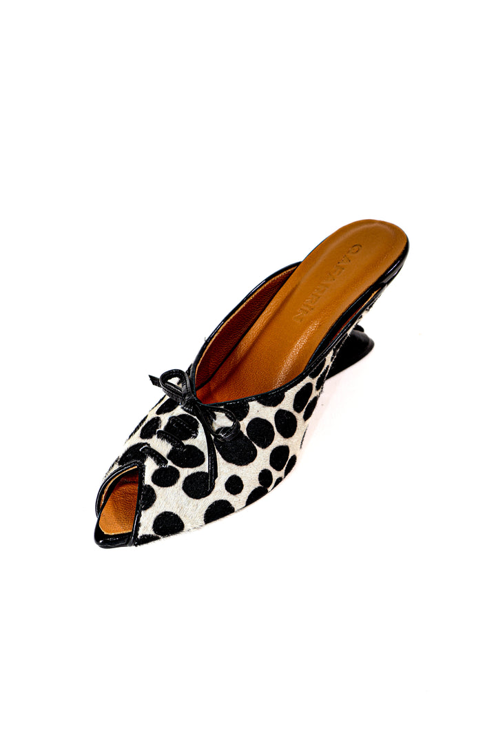 QAFARRIN IXEL – Dalmatian Print Tay Derisi Mule
