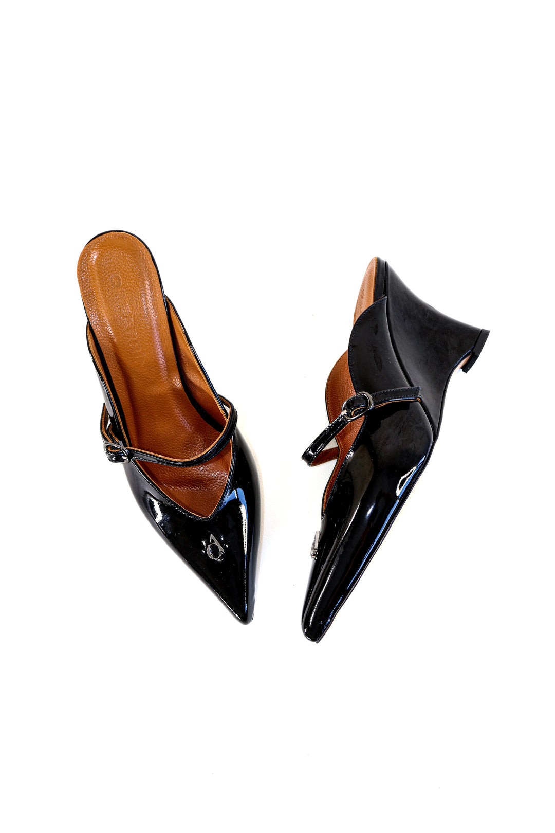 QAFARRIN COLETTE – Noir Rugan Prime Cut Hakiki Dana Deri Mule