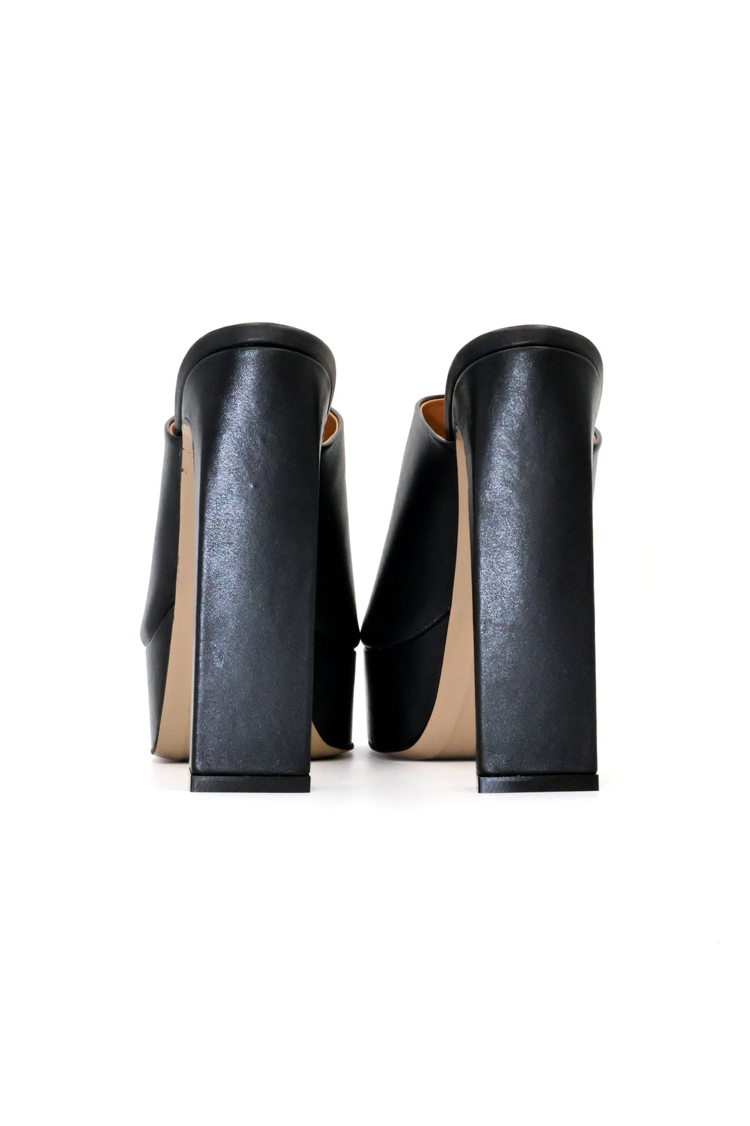 Qafarrin BELLVANA – Siyah Hakiki Dana Deri Platform Mule