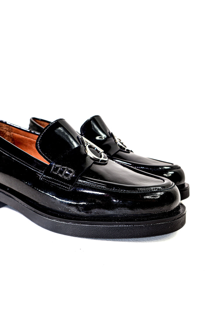 Qafarrin VORLAN – Siyah Rugan Hakiki Dana Deri Prime Loafer