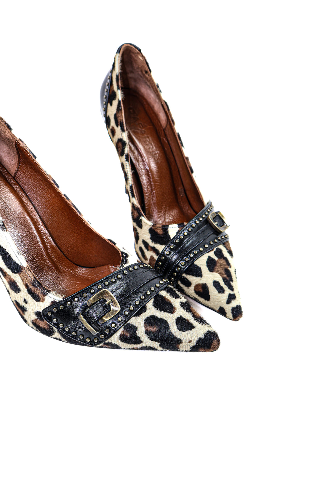 QAFARRIN DRAX – Leopar Desenli Stiletto Ayakkabı