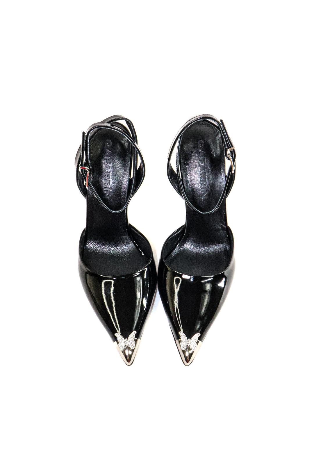 QAFARRIN VENOM – Rugan Prime Cut Hakiki Dana Derisi Ankle Strap Stiletto