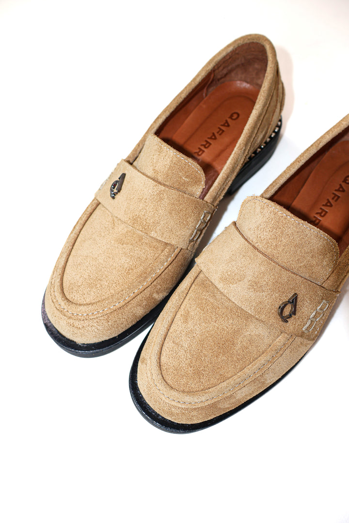 Qafarrin MARLOW – Buttery Yellow Suede Prime-Cut Hakiki Deri Loafer