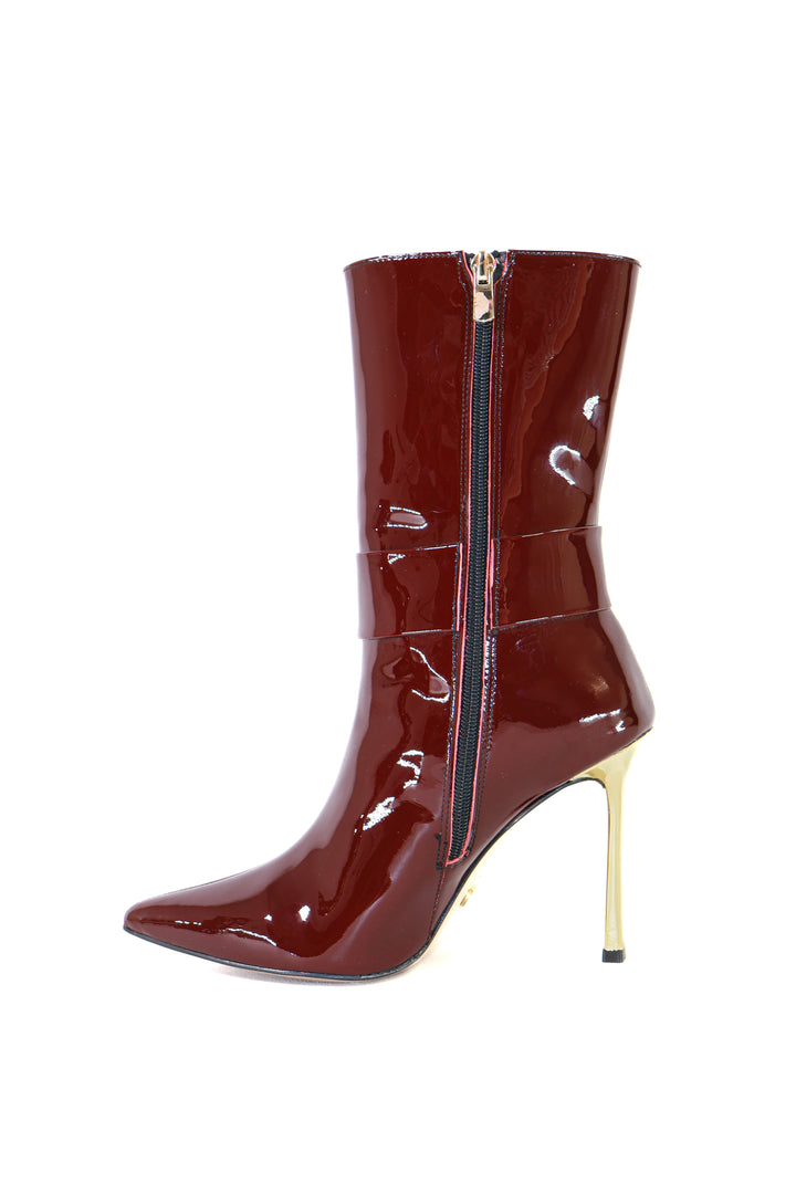 Qafarrin MERINÈ – Hakiki Dana Derisi Bordo Diz Altı Çizme