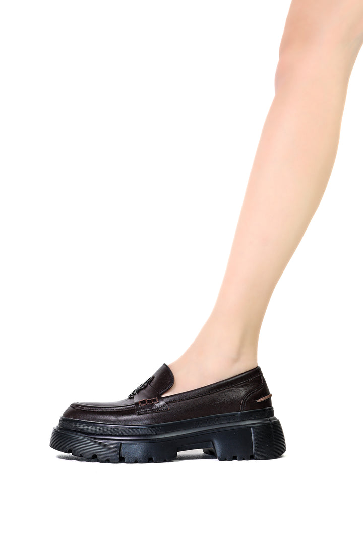 Qafarrin RAVEL –Acı Kahve Hakiki Dana Deri Prime Loafer