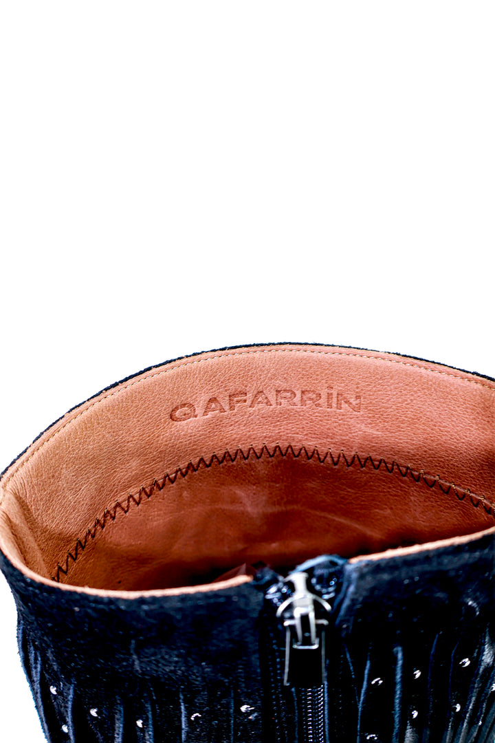 Qafarrin FIERA NOIR – Atelier-Crafted Western Couture Dana Deri Çizme