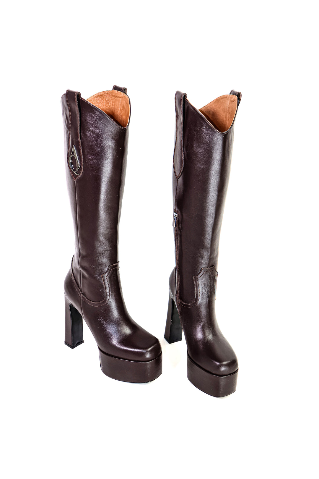 Qafarrin LORVÉN ESPRESSO – Prime-Cut Hakiki Dana Deri Platform Boot