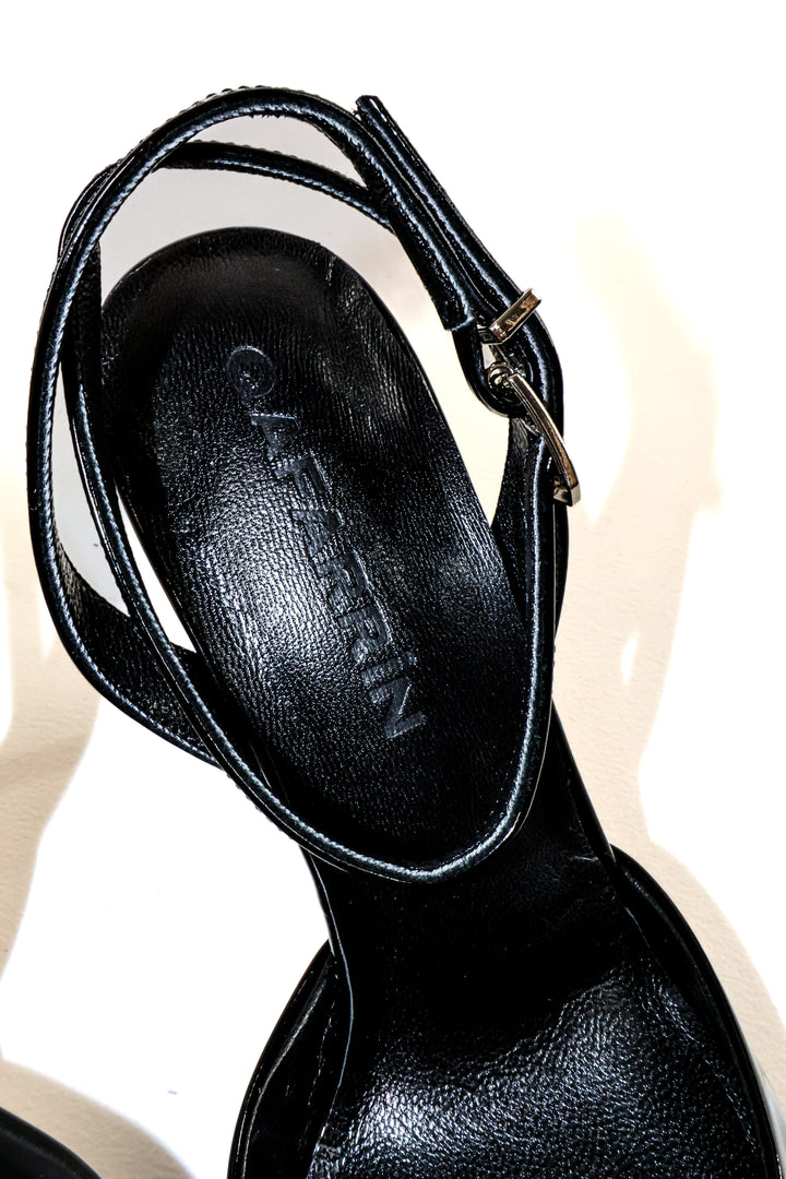 QAFARRIN VENOM – Rugan Prime Cut Hakiki Dana Derisi Ankle Strap Stiletto