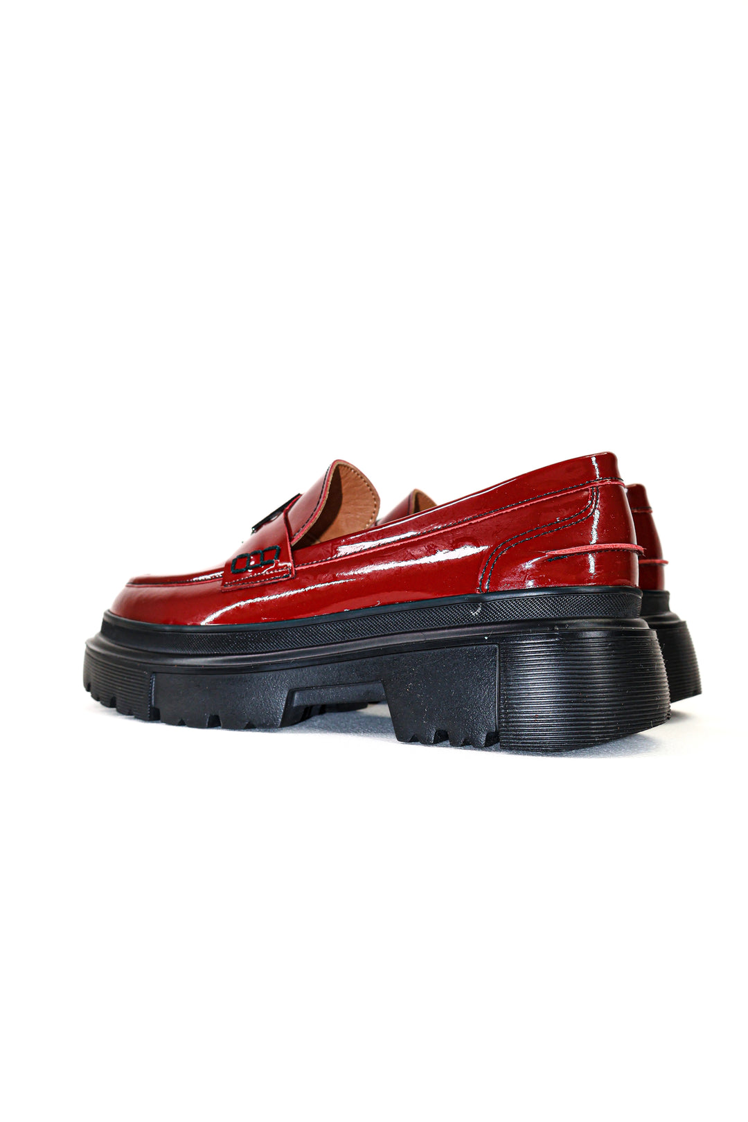 Qafarrin RAVEL – Rouge Prime-Cut Hakiki Dana Deri Loafer