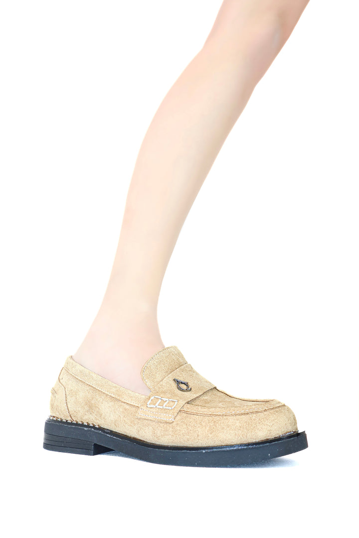 Qafarrin MARLOW – Buttery Yellow Suede Prime-Cut Hakiki Deri Loafer