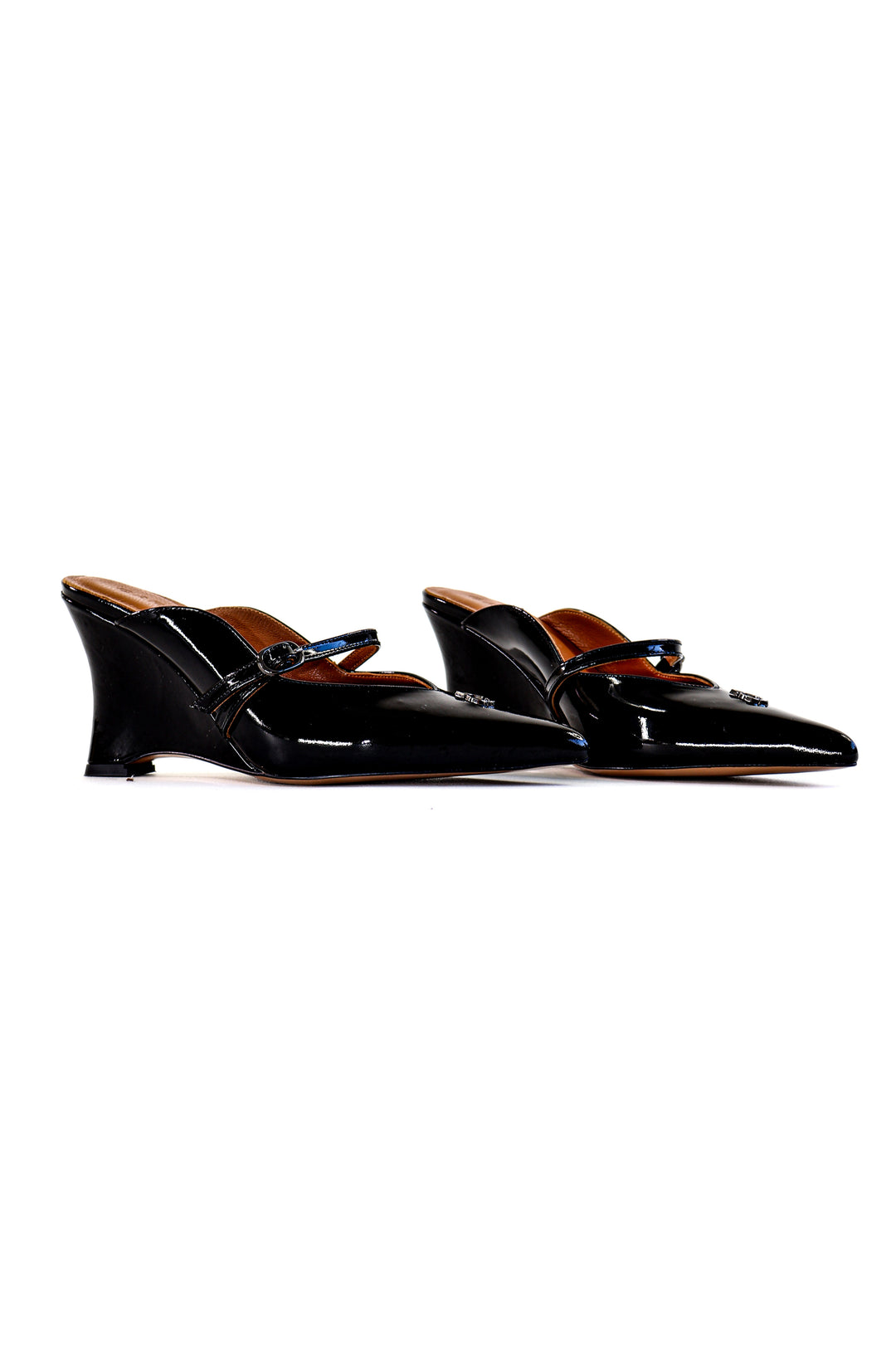 QAFARRIN COLETTE – Noir Rugan Prime Cut Hakiki Dana Deri Mule