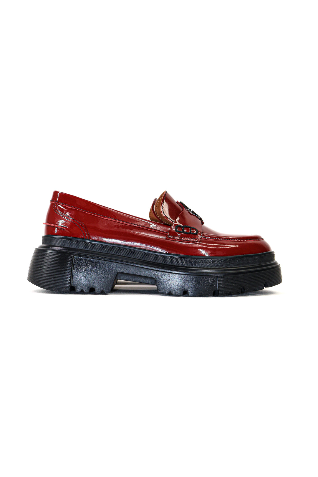 Qafarrin RAVEL – Rouge Prime-Cut Hakiki Dana Deri Loafer