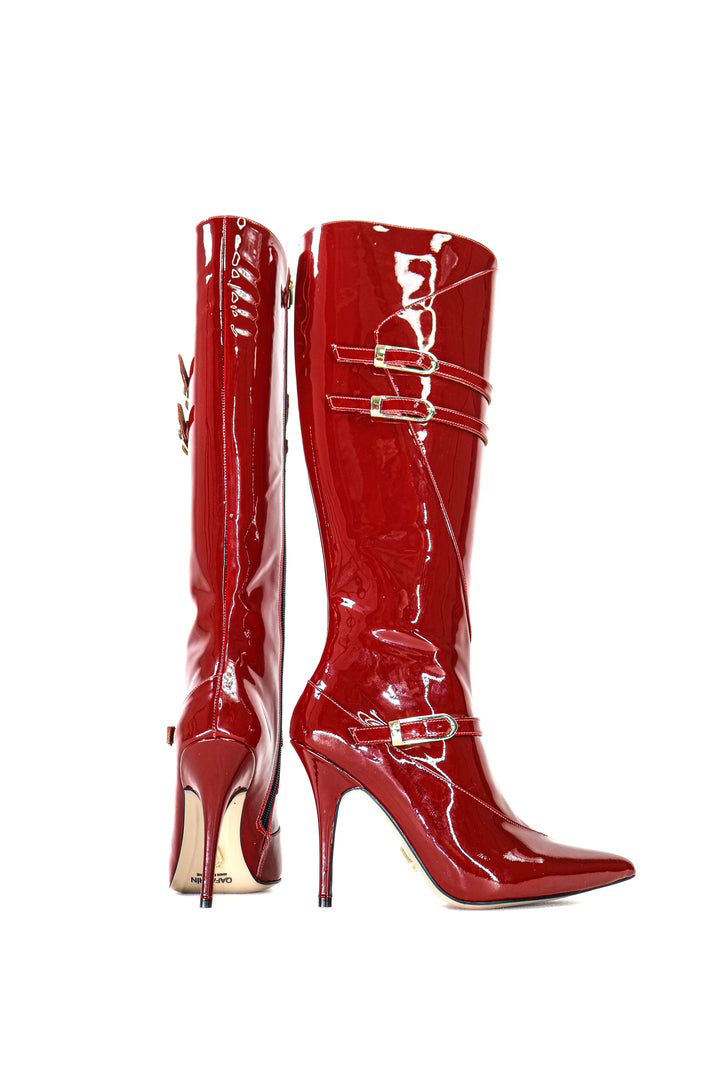 Qafarrin CRAVEN – Atelier-Crafted Rouge Dana Deri Couture Çizme