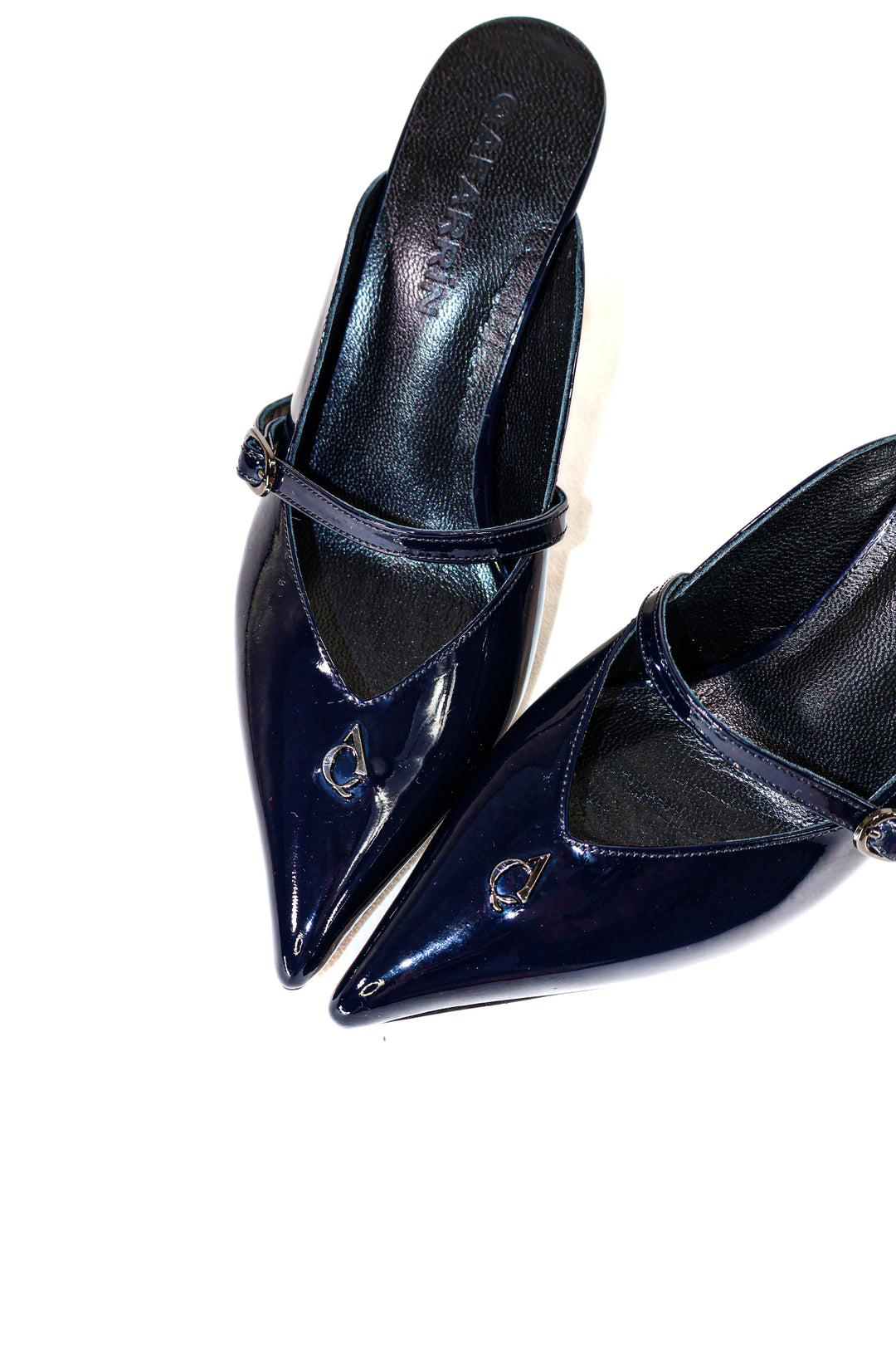 QAFARRIN COLETTE – Bleu Nuit Rugan Prime Cut Hakiki Dana Deri Mule