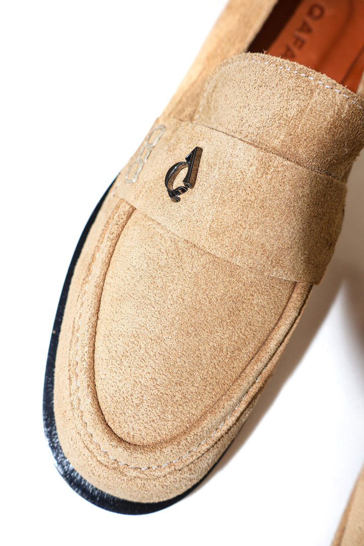 Qafarrin MARLOW – Buttery Yellow Suede Prime-Cut Hakiki Deri Loafer