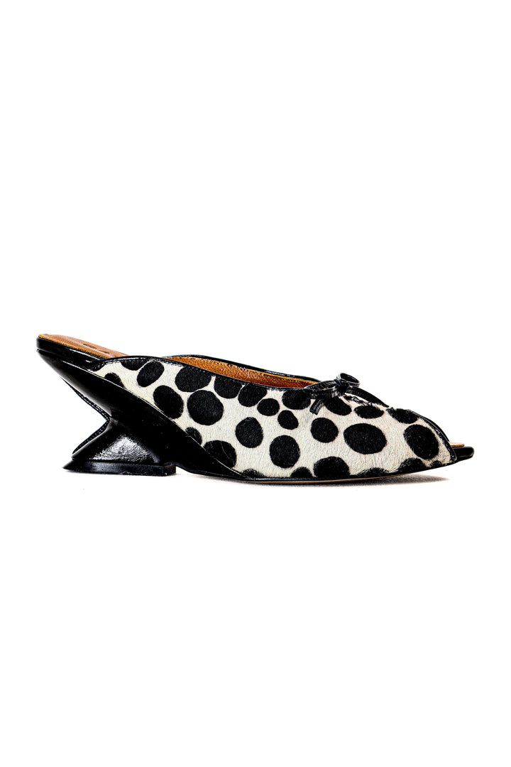 QAFARRIN IXEL – Dalmatian Print Tay Derisi Mule