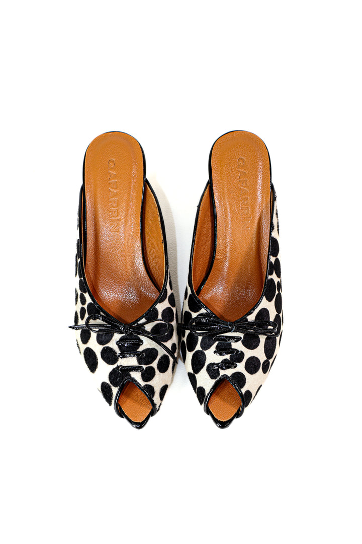 QAFARRIN IXEL – Dalmatian Print Tay Derisi Mule