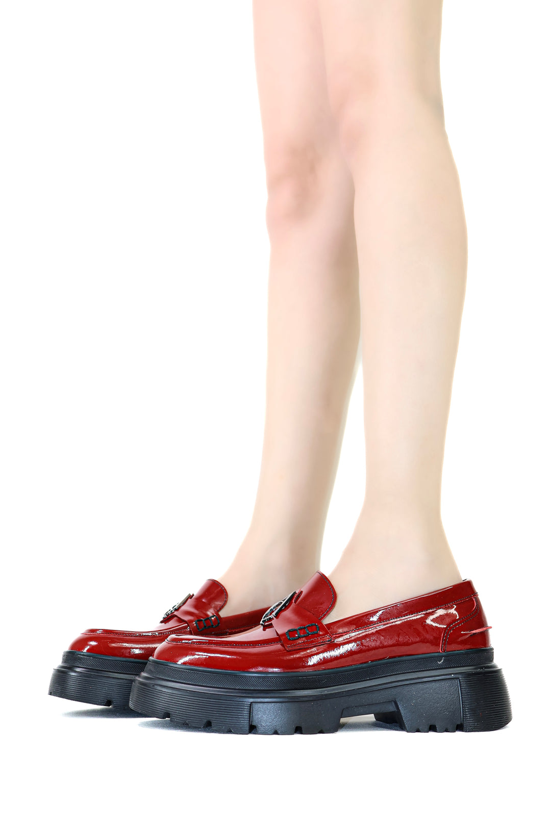 Qafarrin RAVEL – Rouge Prime-Cut Hakiki Dana Deri Loafer