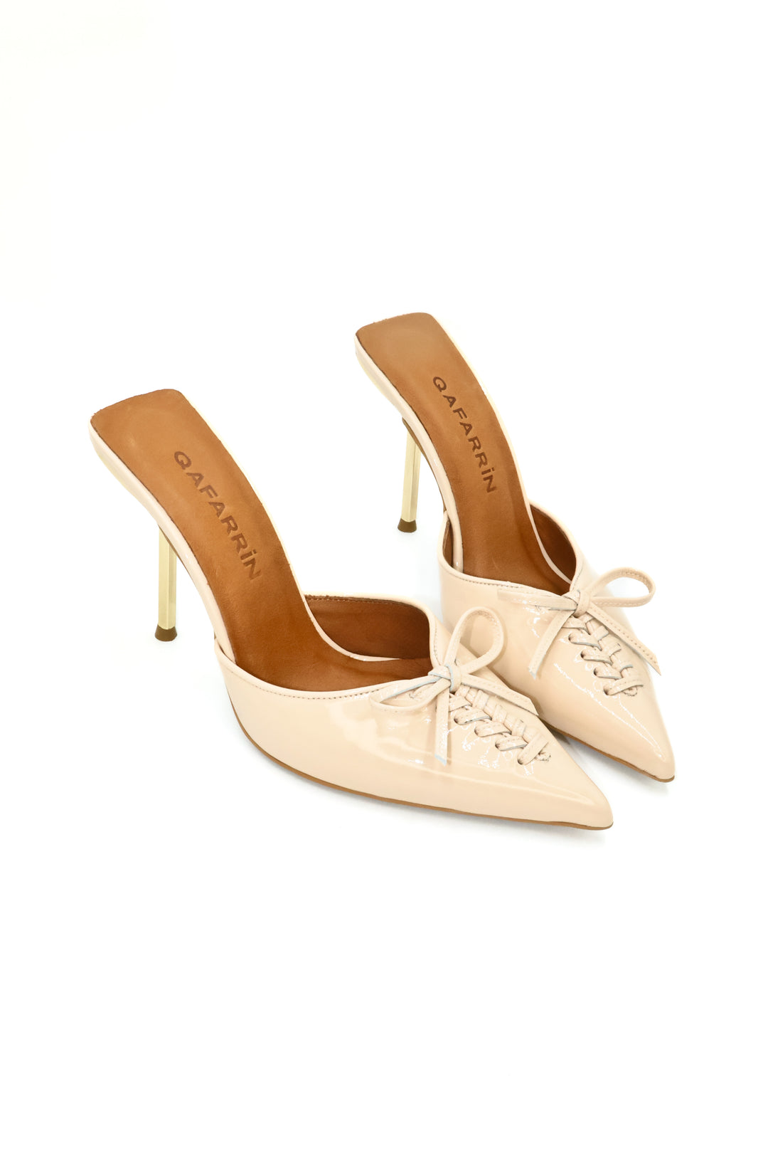 Qafarrin VIOLA NUDE – Ten Rengi Rugan Hakiki Dana Deri Mule Stiletto