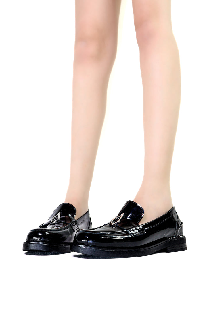 Qafarrin VORLAN – Siyah Rugan Hakiki Dana Deri Prime Loafer