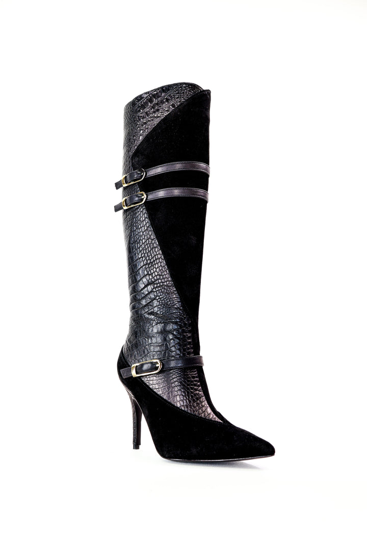 Qafarrin CRAVEN – Atelier-Crafted Noir Couture Çizme