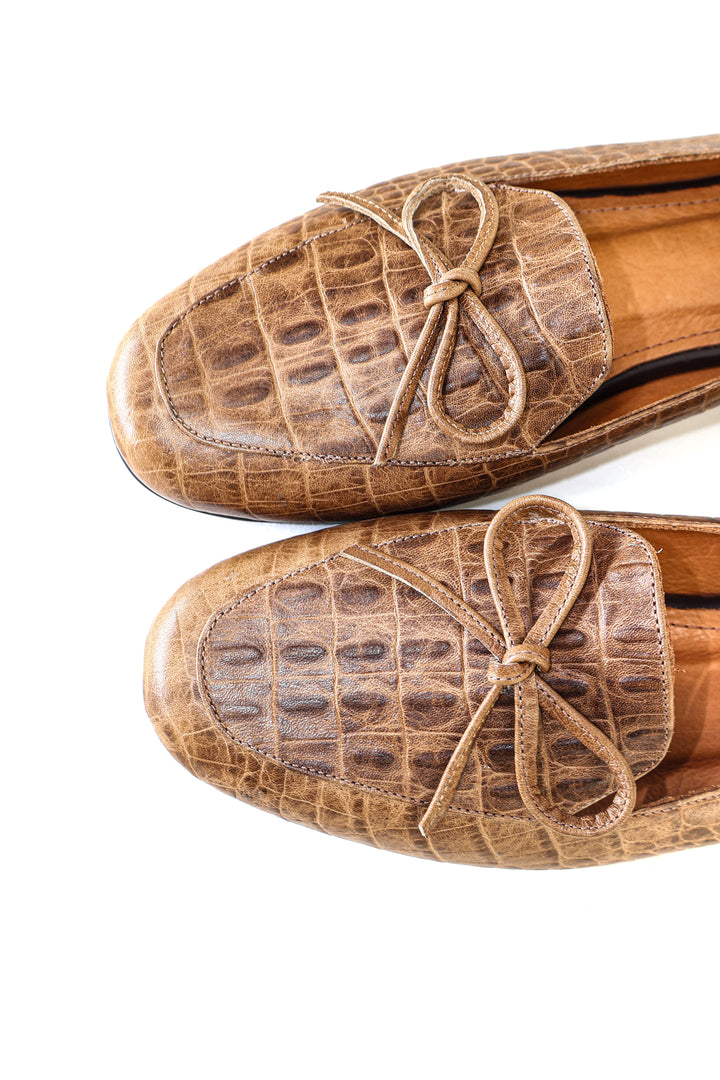 Qafarrin CAVARE – Hakiki Dana Derisi Camel Loafer