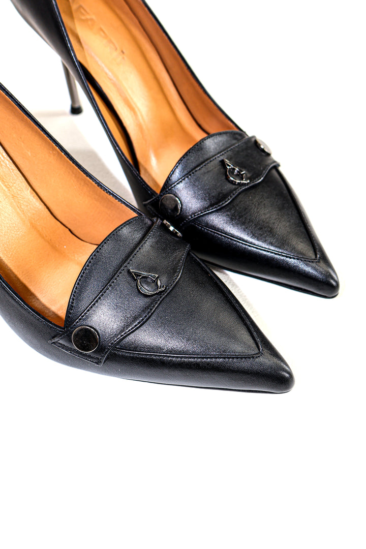 QAFARRIN MUSE – Hakiki Dana Deri Loafer Detaylı Stiletto