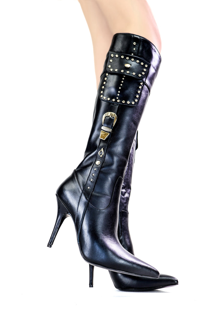 Qafarrin VANGUARD – Atelier-Crafted Noir Couture Çizme