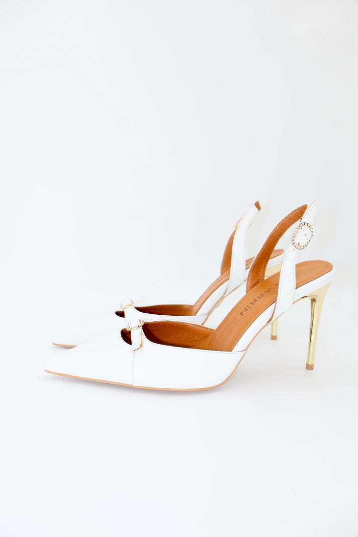 Qafarrin ALBA LUX – Hakiki Dana Deri Slingback Stiletto