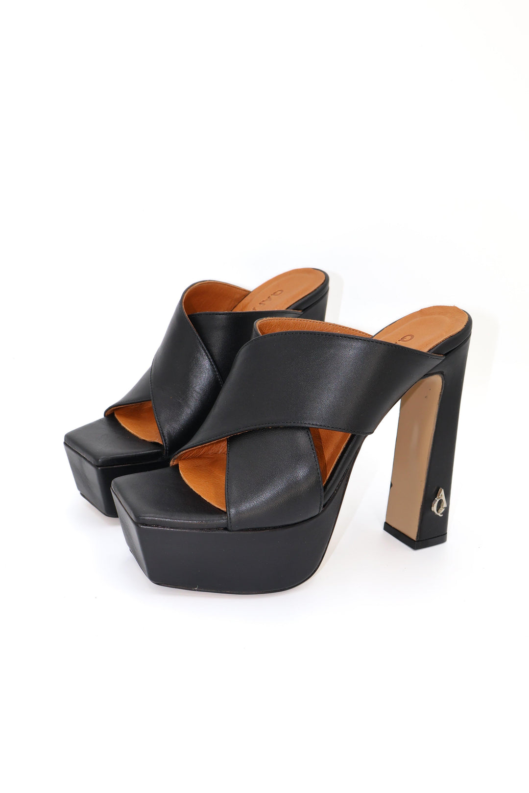 Qafarrin ALBARELLA NOIR – Siyah Mat Hakiki Dana Derisi Platform Mule